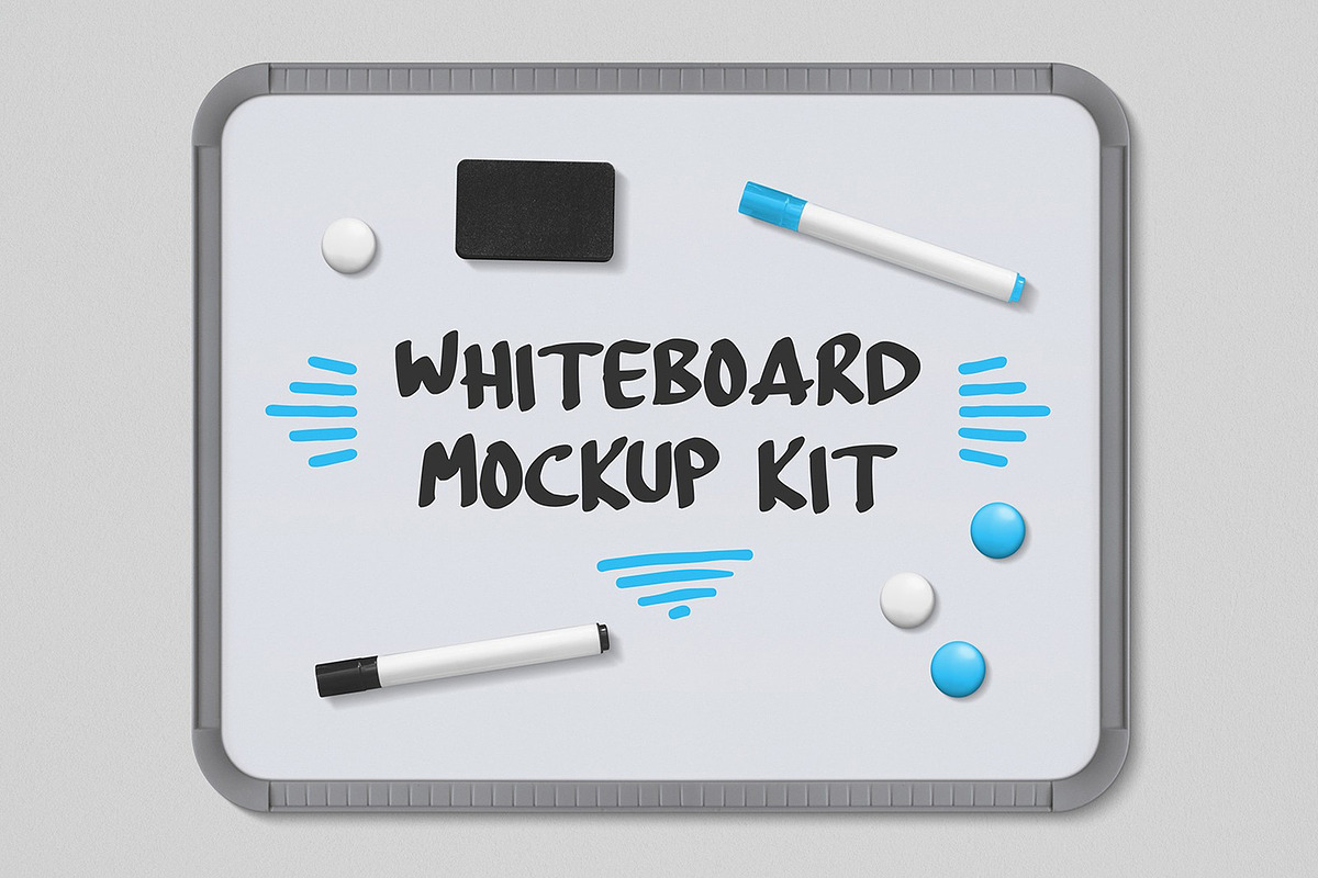 Whiteboard Mockup Kit, a Product Mockup by Medialoot (Photo 1 of 4)