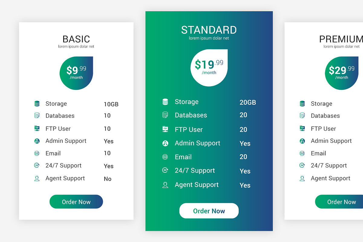 Pricing Table, a Templates & Theme by ARP Creation (Photo 5 of 8)