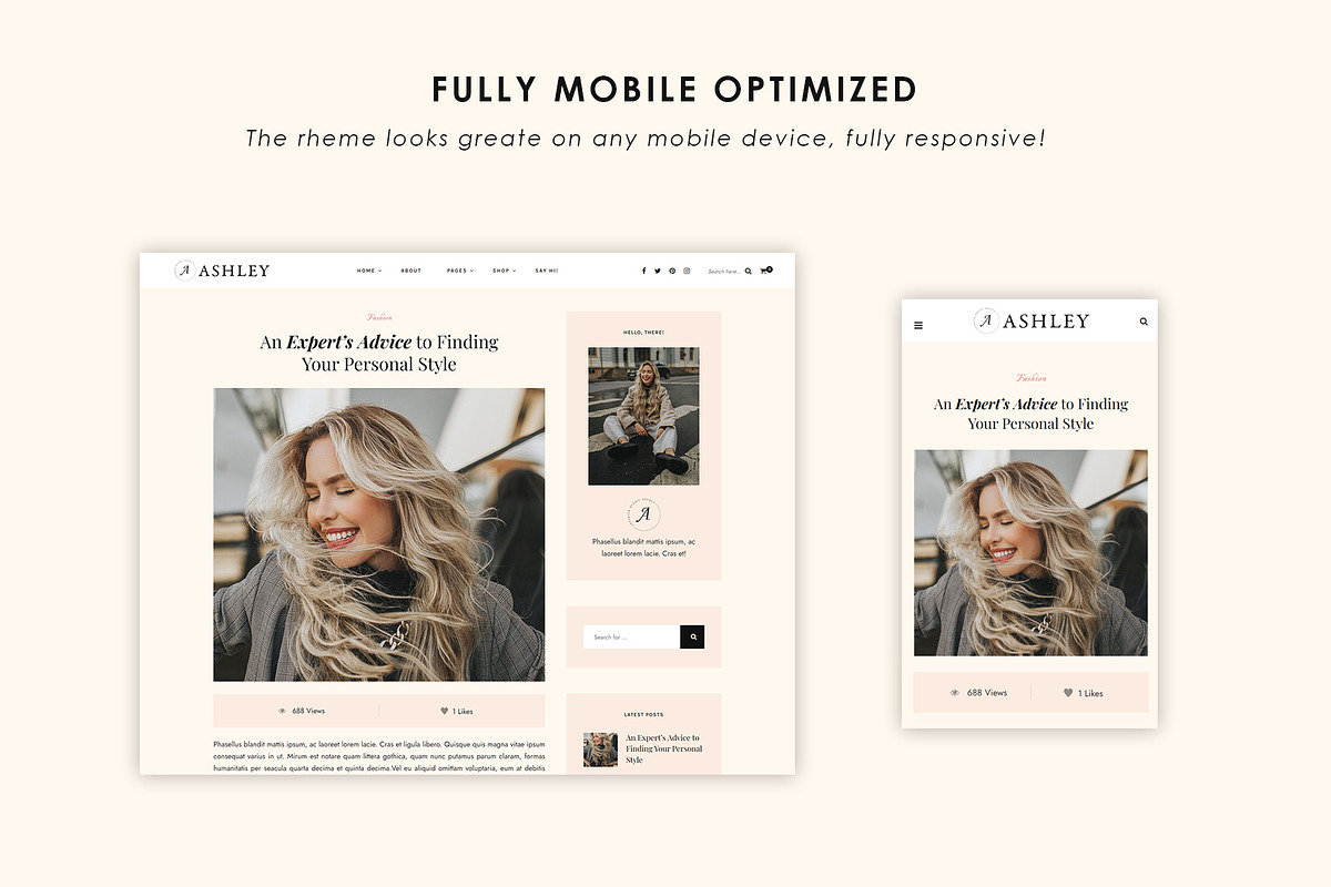 Ashley - A Personal Lifestyle Blog, a WordPress Template by GiaThemes (Photo 4 of 4)