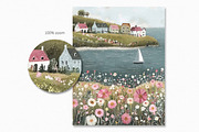 Pink Sailboats, a Decorative Illustration by rileyBgraphics (Thumbnail 7 of 7)