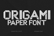 Origami - Folded Paper Font, a Font by AndrewPixelType (Thumbnail 1 of 7)