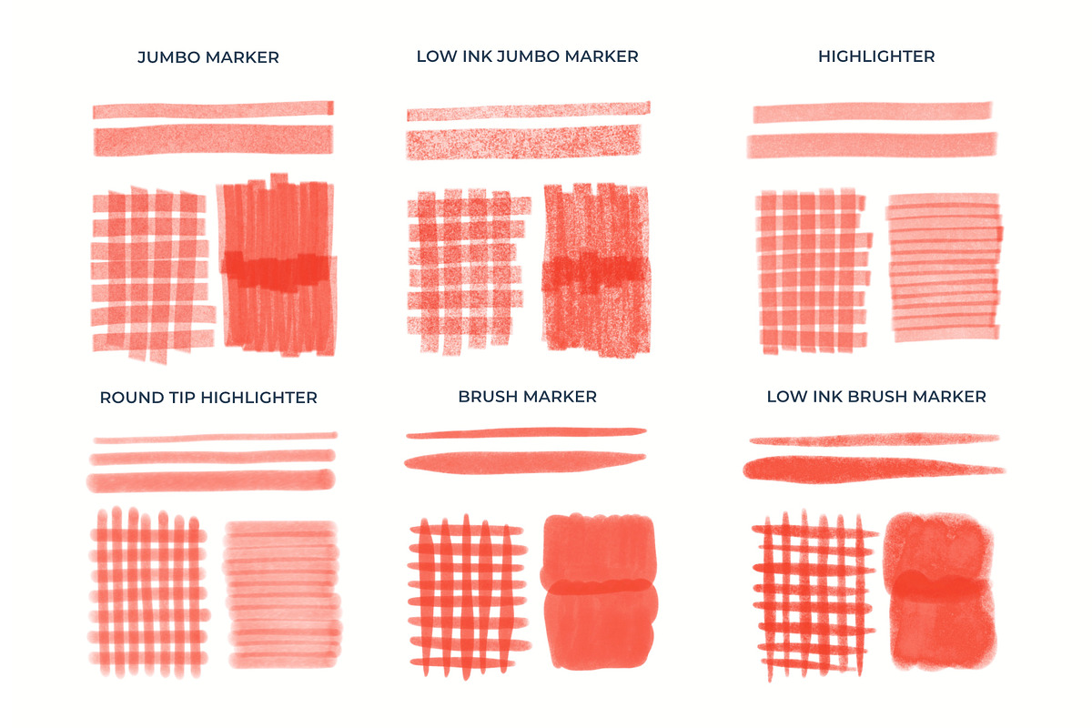 Markers Procreate Brush Set, a Brush Add-On by Insalata Illustrata (Photo 10 of 12)
