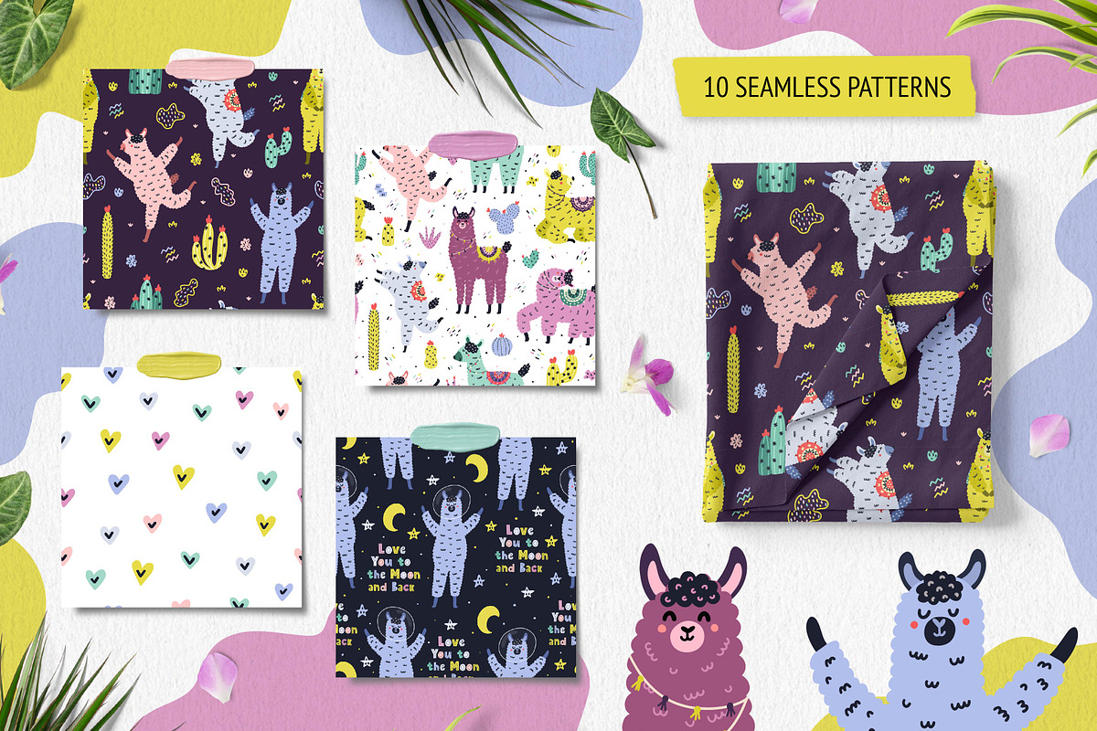 Oh Llama Graphic Pack, an Animal Illustration by Gulnara Sabirova (Photo 15 of 22)