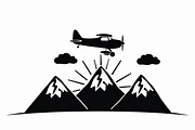 Adventure Plane & Mountain Set, an Illustration by BIPLOB EXPERT (Thumbnail 3 of 9)