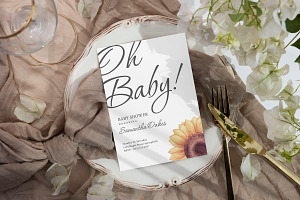 Pavo - Baby Shower Invitation