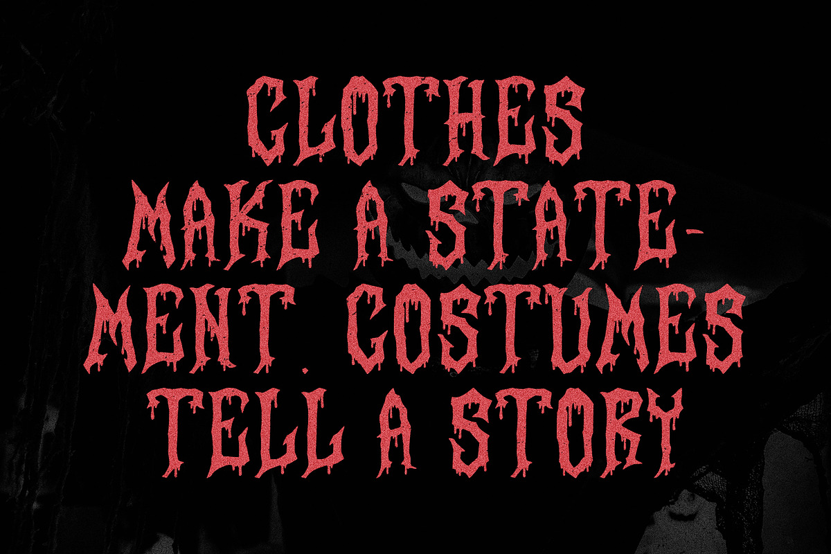 Buckorz Dripping Horror Display Font, a Handwritten Font by Maulana Creative (Photo 7 of 7)