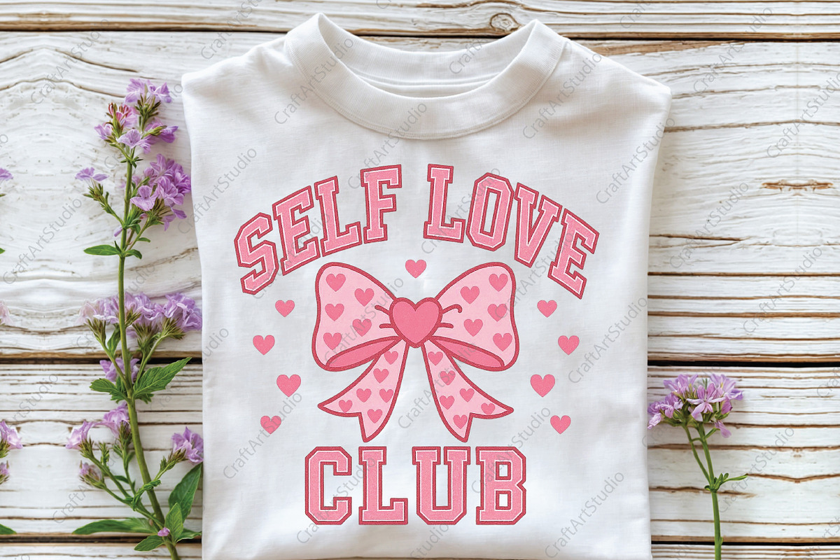 Self Love Club Valentine Coquette PN, an Illustration by CraftArtStudio (Photo 3 of 4)