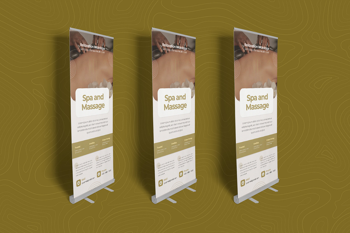 Spa and Massage Roll Up Banner, a Print Template by Esensifiksi.studio (Photo 2 of 2)
