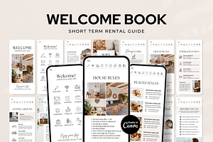 Digital Airbnb Welcome Book Template, a Brochure Template by ShopRShop
