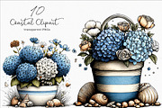 Whimsical Coastal Clipart, an Illustration by SinaCreation (Thumbnail 1 of 7)