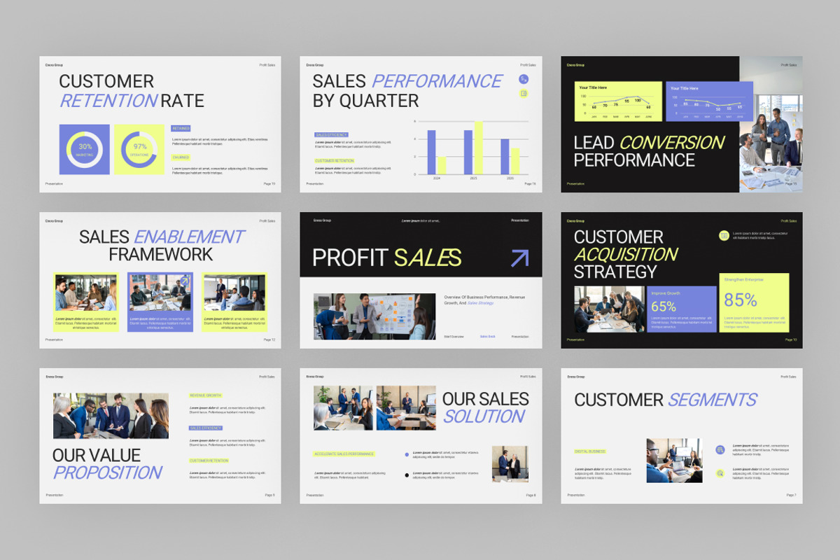Profit Sales Deck Google Slides, a Presentation Template by Loin Studio (Photo 3 of 4)