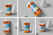 Glass Jam Bottle Mockups, a Product Mockup by megostudi0 (Thumbnail 1 of 7)