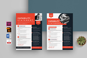 Capability Statement | Word & Indd, a Flyer Template by obayes