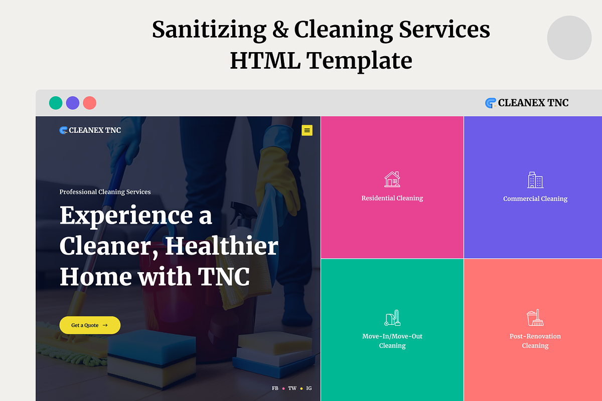 CLEANEX - Cleaning Services Template