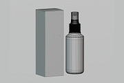 Spray bottle and box, an Object 3D Model by fahad121 (Thumbnail 6 of 7)