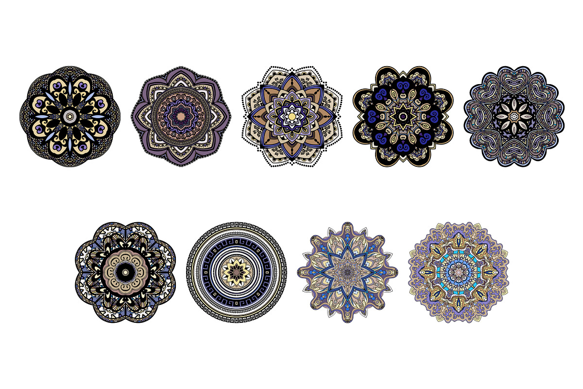 Mandalas big bundle design elements, a Pattern Graphic by Tierre3012 (Photo 10 of 21)