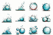 summer sea underwater bubbles clipar, an Illustration by Designworld (Thumbnail 2 of 8)