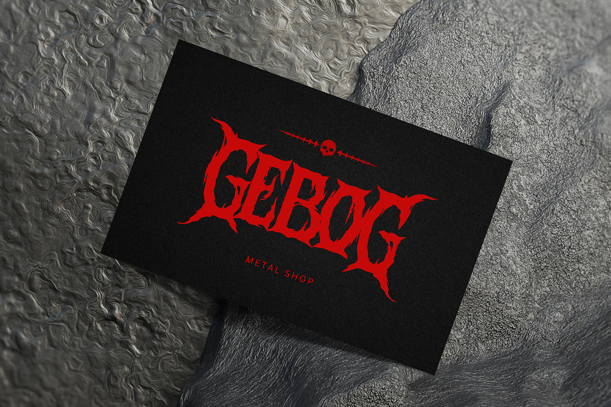 Frost Scream - Black Metal Font, a Blackletter Font by Sronstudio (Photo 6 of 13)