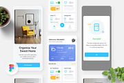 Wehom - Smart Home App, an UI Kit Template by Panen Creative (Thumbnail 1 of 3)