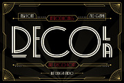 Decola Art Deco Typeface, a Serif Font by alit design (Thumbnail 1 of 15)