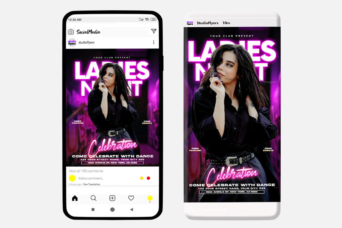 Ladies Nights Instagram ( PSD ), a Flyer Template by studioflyers.com (Photo 1 of 3)
