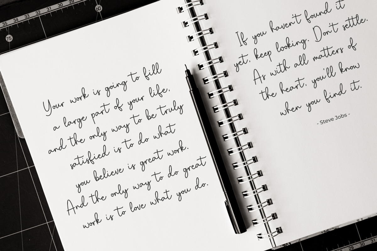 Kinda Sweet - Handwritten Script, a Handwritten Font by Heinzel Std (Photo 10 of 14)