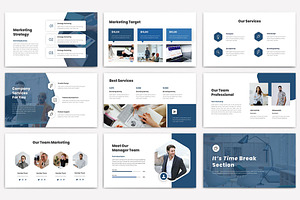 Marketing Pptx-Key-Slide Template