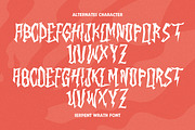 Serpent Wrath - Rock Display Font, a Handwritten Font by Letterhend Studio (Thumbnail 7 of 9)