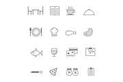 16 Restaurant Icons, an Icon by Creative VIP (Thumbnail 1 of 4)
