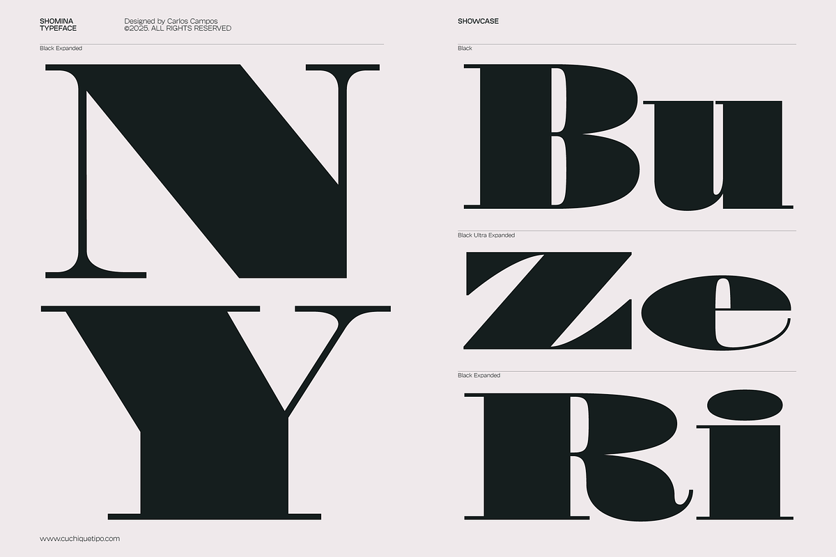 Shomina Font, a Serif Font by Cuchi, qué Tipo! Foundry (Photo 19 of 21)
