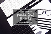Masculine Desktop Photo Bundle S2, a Social Media Template by OhTilly (Thumbnail 1 of 5)