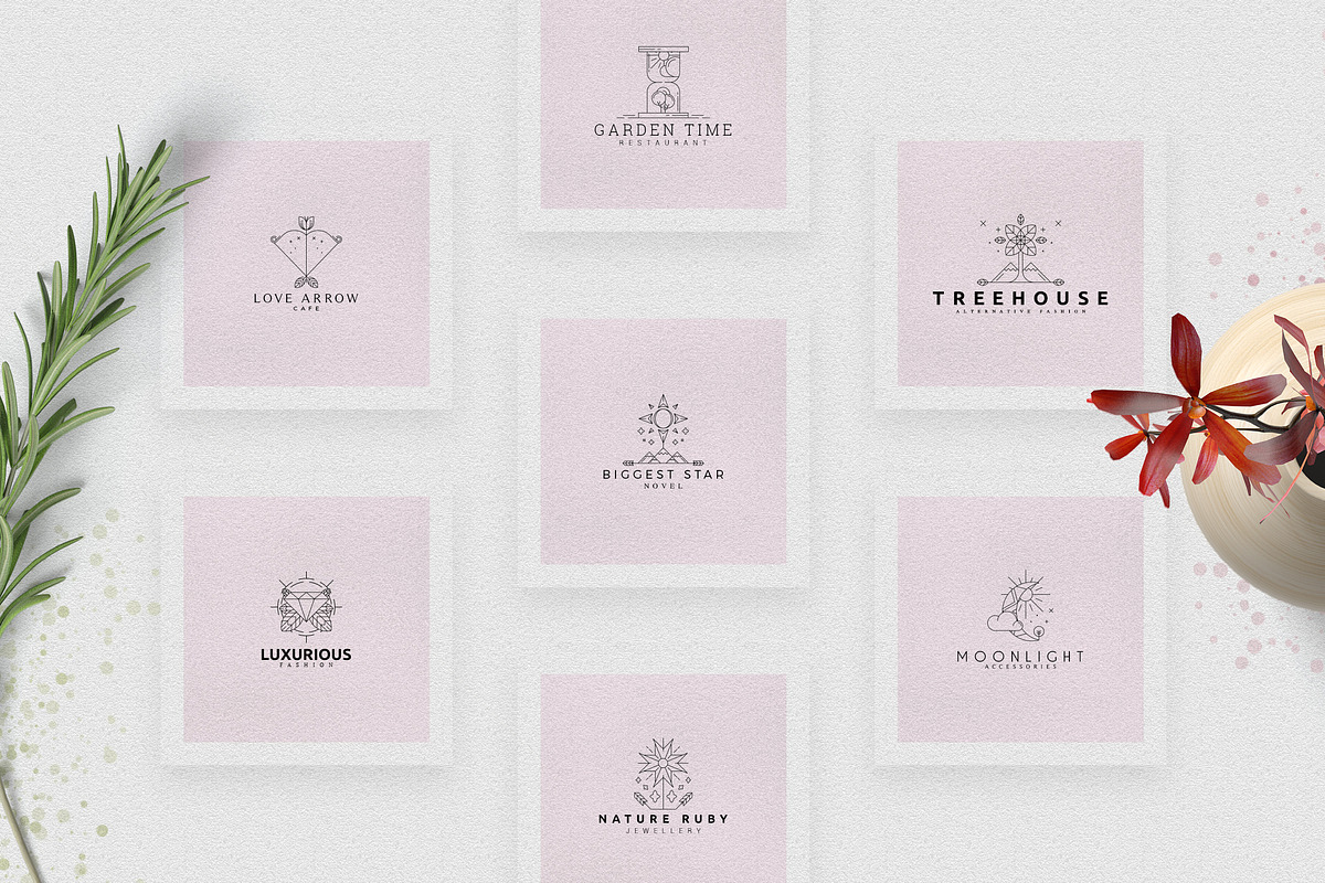 [Spring Vibes] 40 Boutique Logos-66%, a Branding & Logo Template by VP Fonts (Photo 4 of 12)