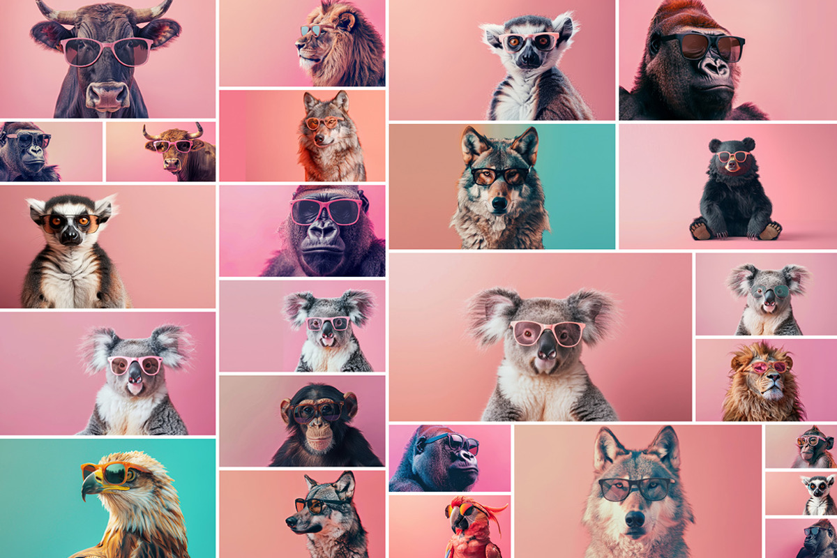 110 Animals in sunglasses, an Animal Photo by Handmadefont (Photo 3 of 18)