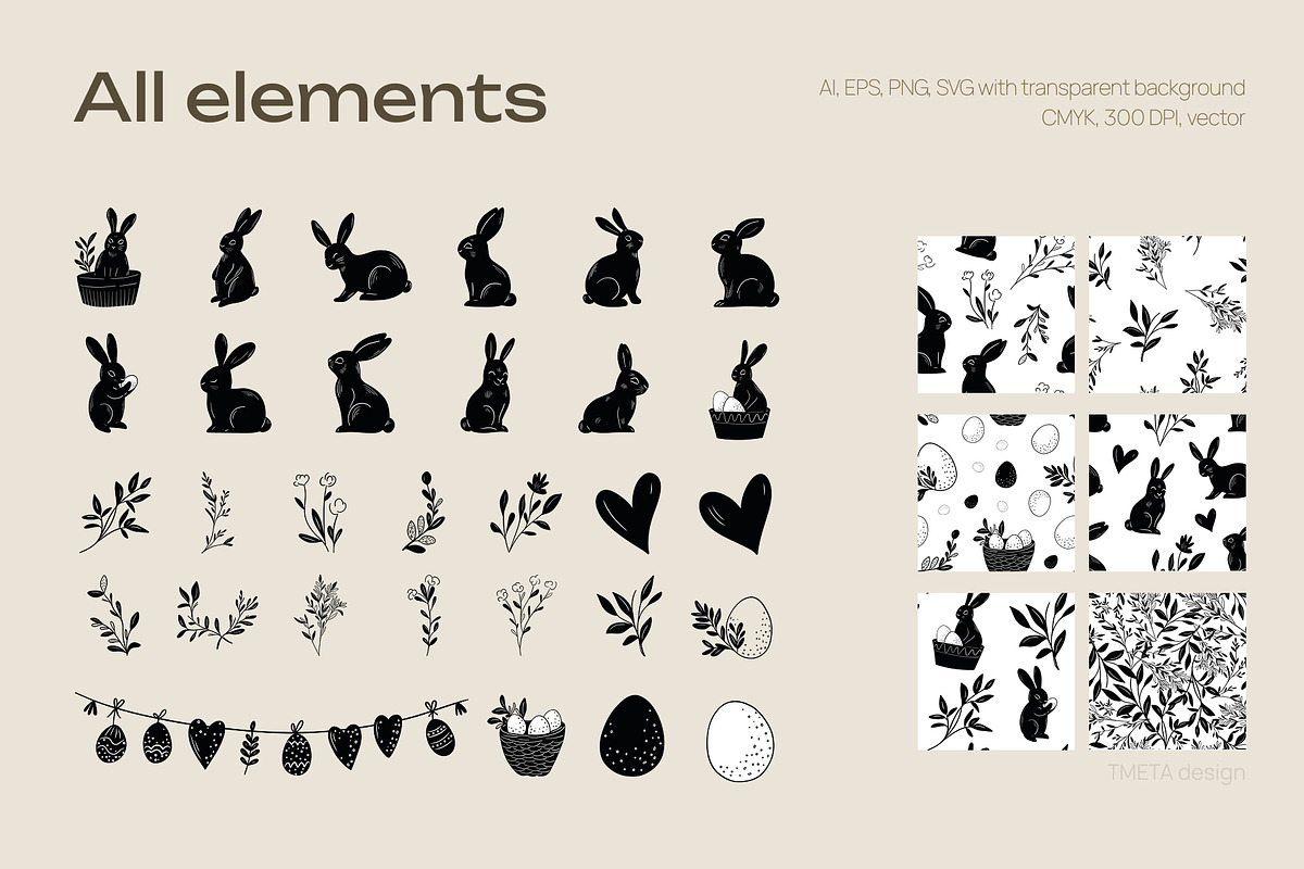 Gentle Bunny | Branding Bundle, an Object Graphic by TMETA design (Photo 4 of 20)