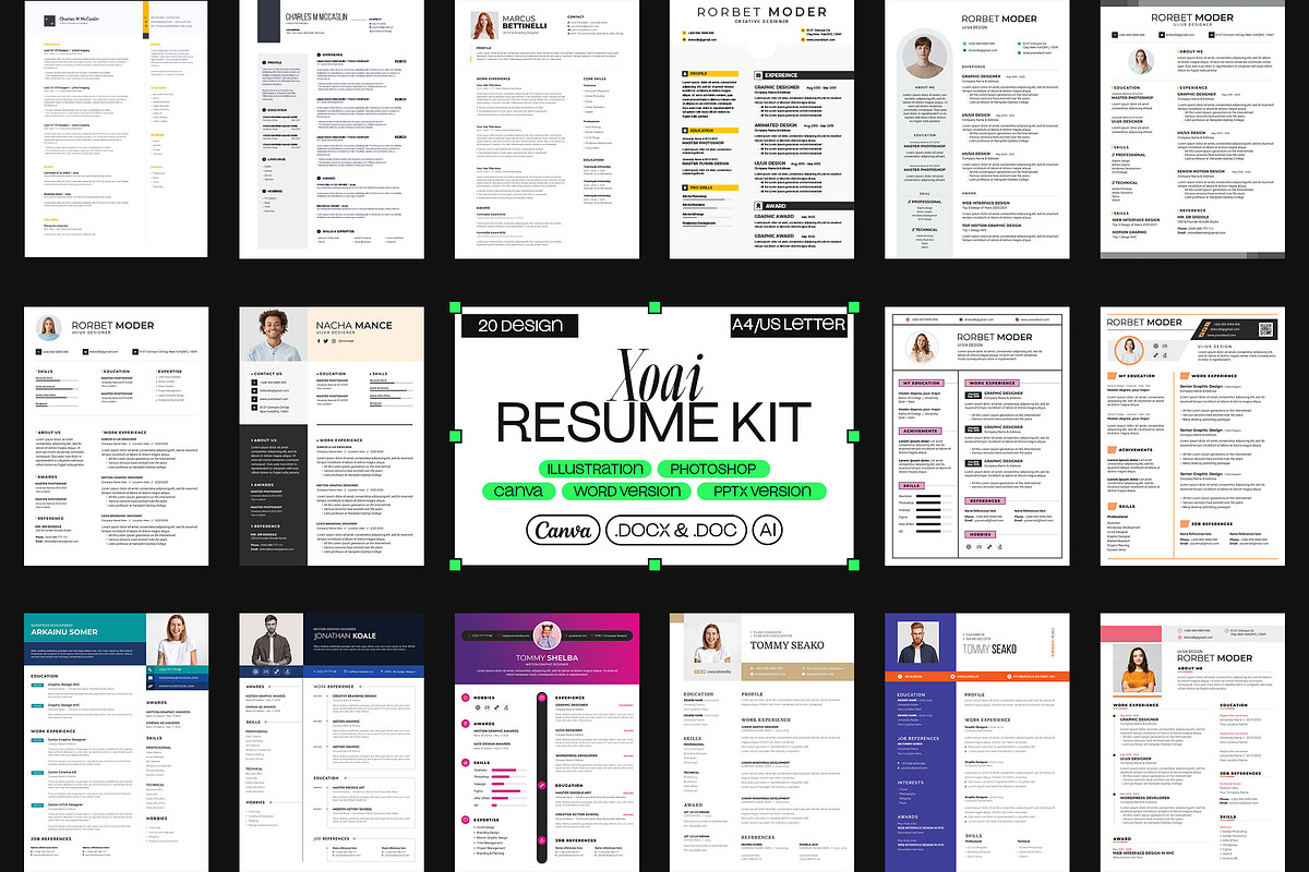 Xoai | Resume CV Kit, a Print Template by iDoodle Studio (Photo 1 of 7)