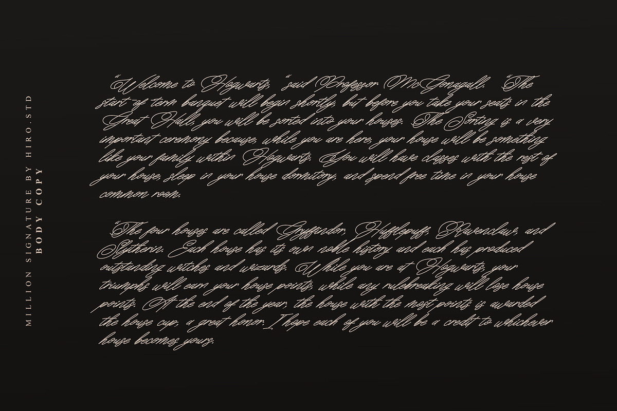 Million Signatures Font, a Script Font by HIRO.std (Photo 8 of 10)