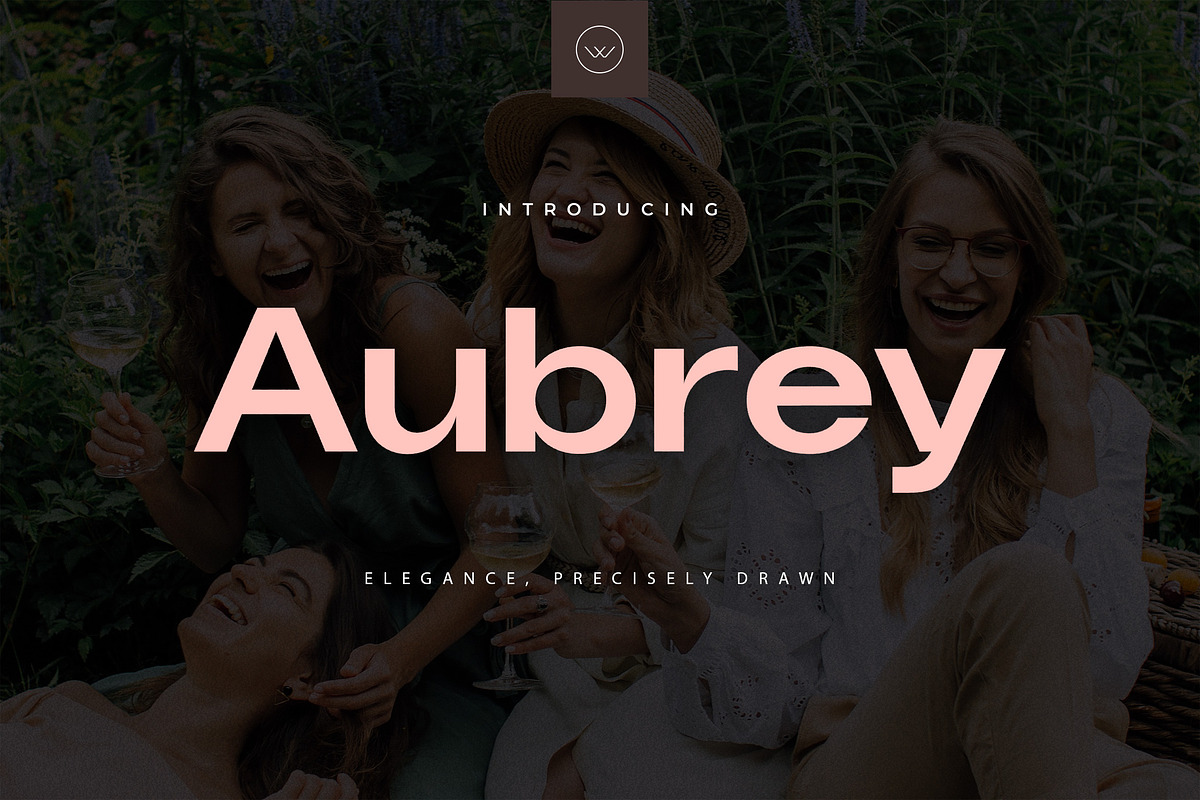 Aubrey – Modern Sans Serif, a Sans Serif Font by Webhance Studio (Photo 1 of 12)