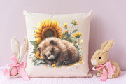Porcupine Watercolor Cliparts, an Illustration by RobertsArt (Thumbnail 6 of 7)