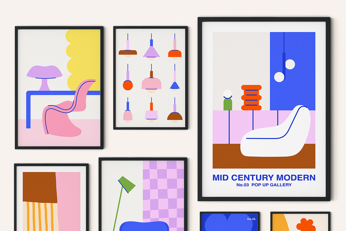 Pop Up Gallery Vector Poster Creator, an Object Graphic by ArtFM (Photo 6 of 13)