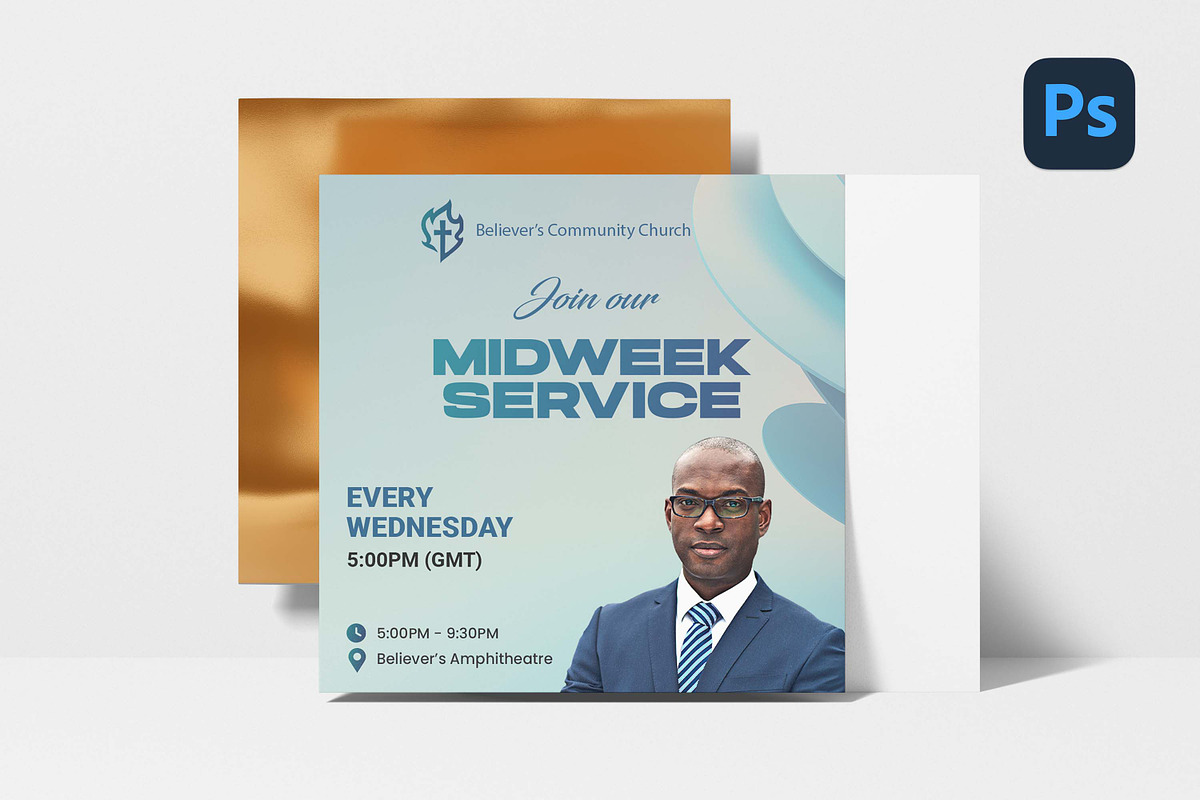 Midweek Service Flyer, a Social Media Template by Believe Creatives