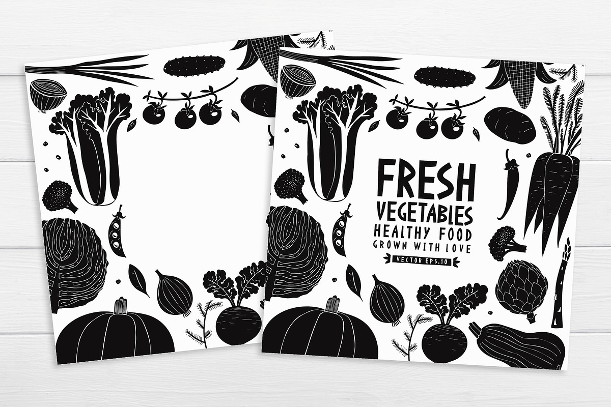 Vegetables Vector Collection, a Food Illustration by Lubov Illustrations Shop (Photo 5 of 6)
