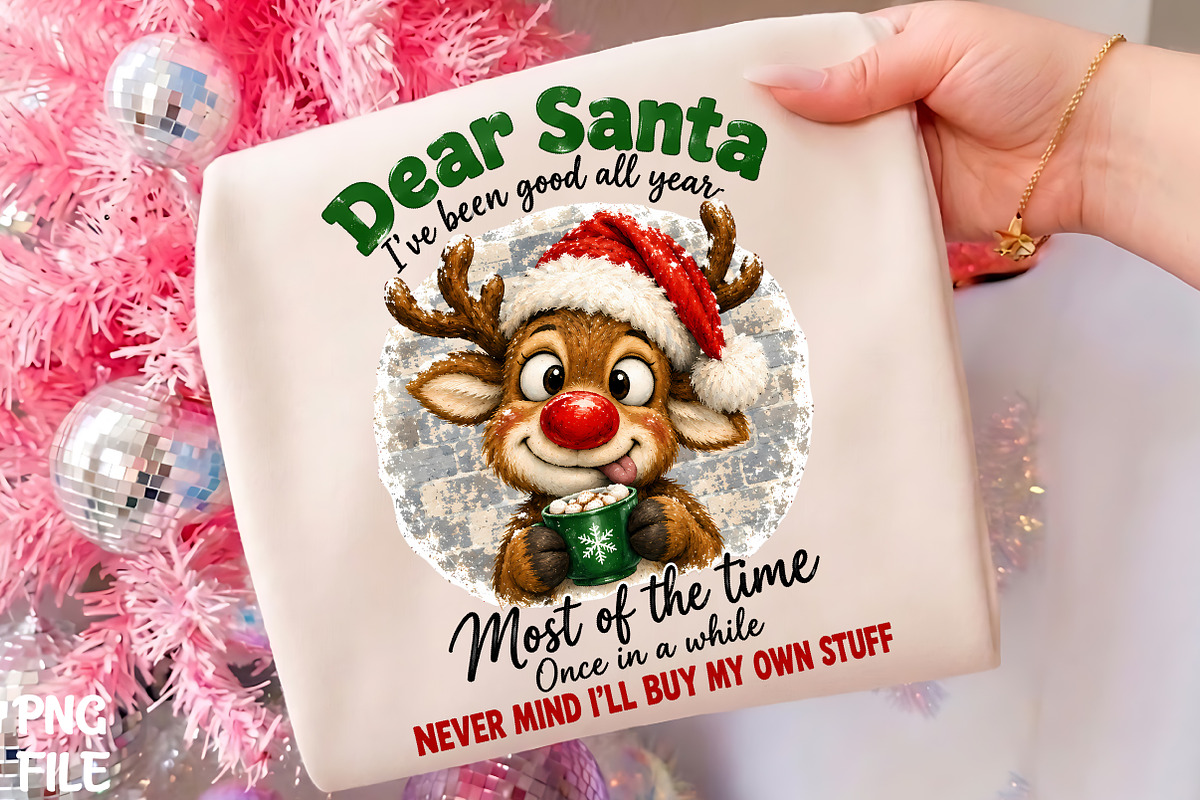 Dear Santa I Will Buy My Own Stuff, a Seasonal Illustration by CrexoraLab (Photo 1 of 4)