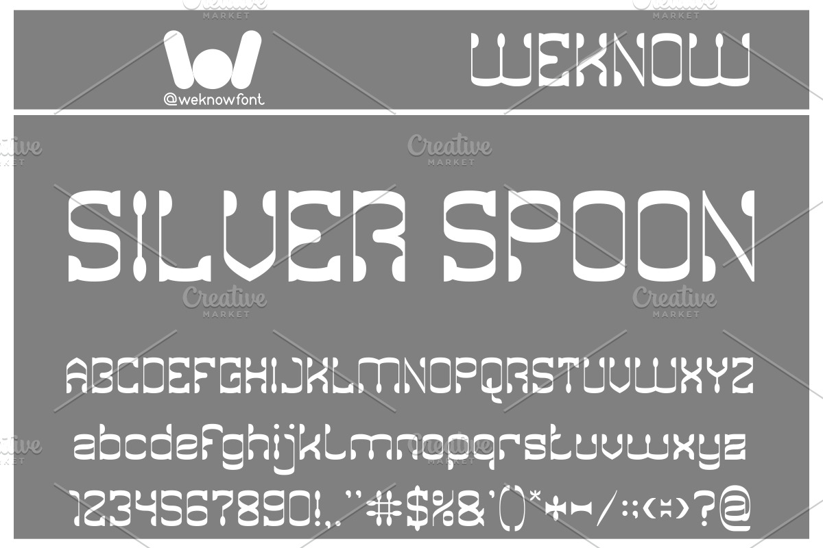 Silver Spoon font, a Font by weknow (Photo 1 of 5)