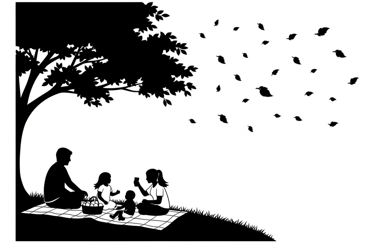 Charming summer picnic family, a Seasonal Illustration by Amazin_art (Photo 12 of 23)