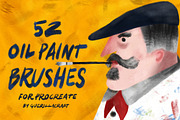Oil Paint Brushes for Procreate, a Brush Add-On by Guerillacraft (Thumbnail 1 of 6)