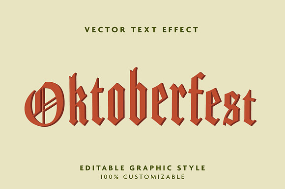 Flat Oktoberfest Text Effect