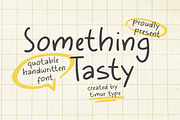 Something Tasty Font, a Handwritten Font by Timurtype (Thumbnail 1 of 7)