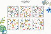 Watercolor Cats ClipArt, an Animal Illustration by OllyKo Art (Thumbnail 4 of 6)