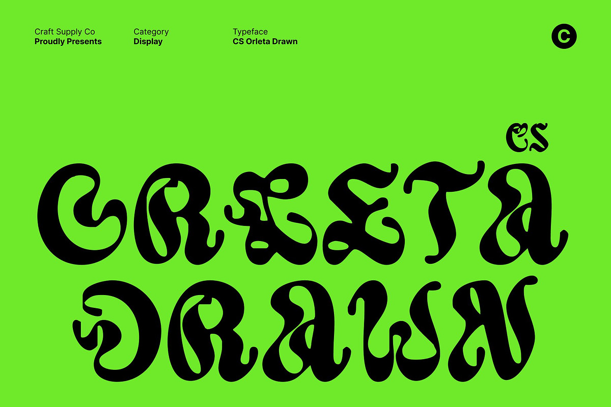 CS Orleta Drawn, a Sans Serif Font by Craft Supply Co. (Photo 1 of 8)