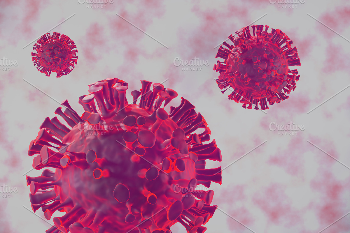 Covid-19, coronavirus virus body, a Flyer Template by EsmeHelit